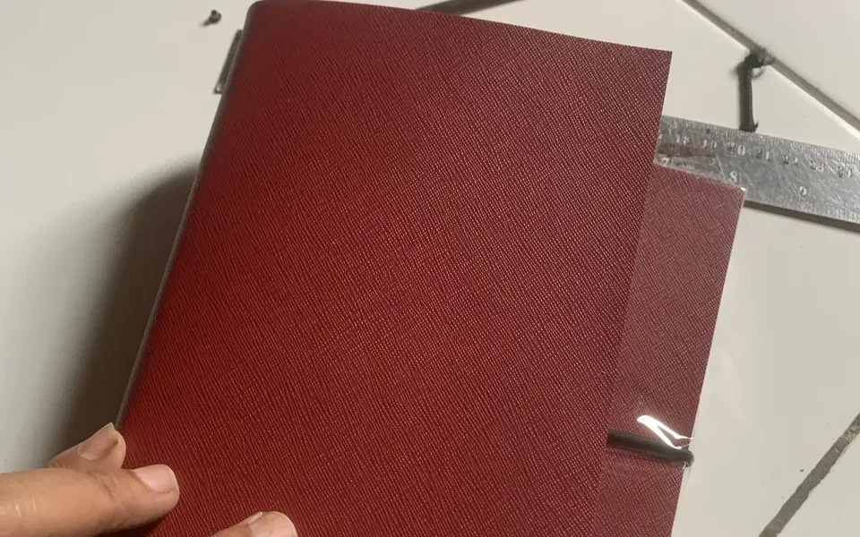 New leather cover, hand-bound replacement