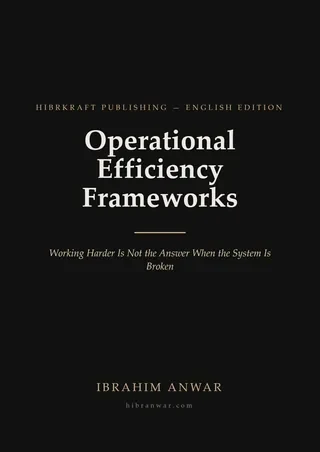 Cover, Operational Efficiency Frameworks