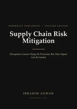 Cover, Supply Chain Risk Mitigation