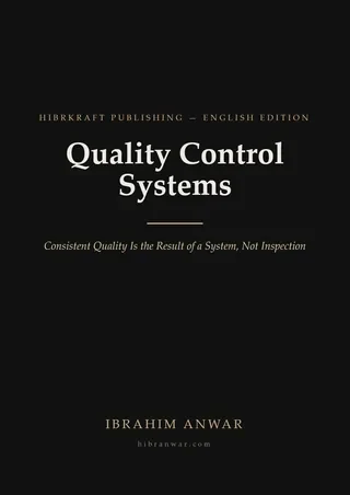 Cover, Quality Control Systems