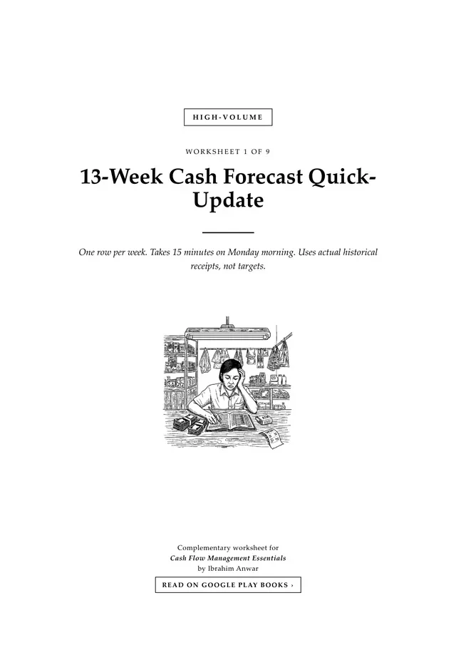 Cover, 13-Week Cash Forecast Quick-Update