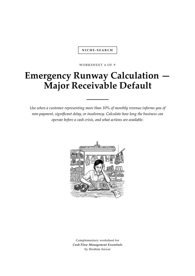 Cover, Emergency Runway Calculation — Major Receivable Default