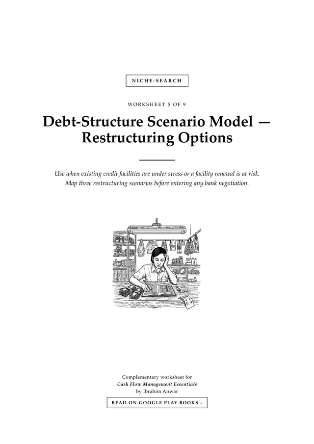 Cover, Debt-Structure Scenario Model — Restructuring Options