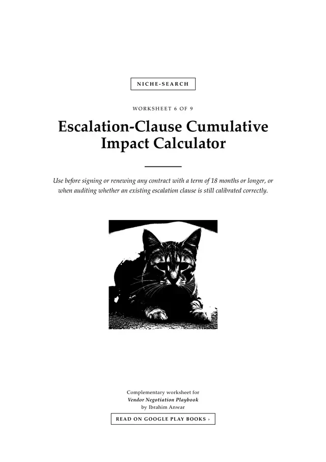 Cover, Escalation-Clause Cumulative Impact Calculator
