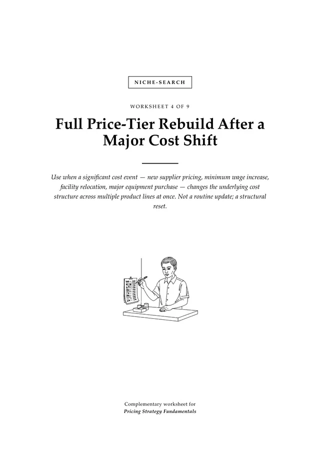 Cover, Full Price-Tier Rebuild After a Major Cost Shift