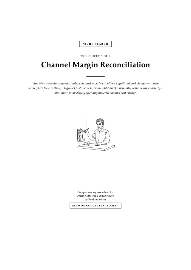 Cover, Channel Margin Reconciliation