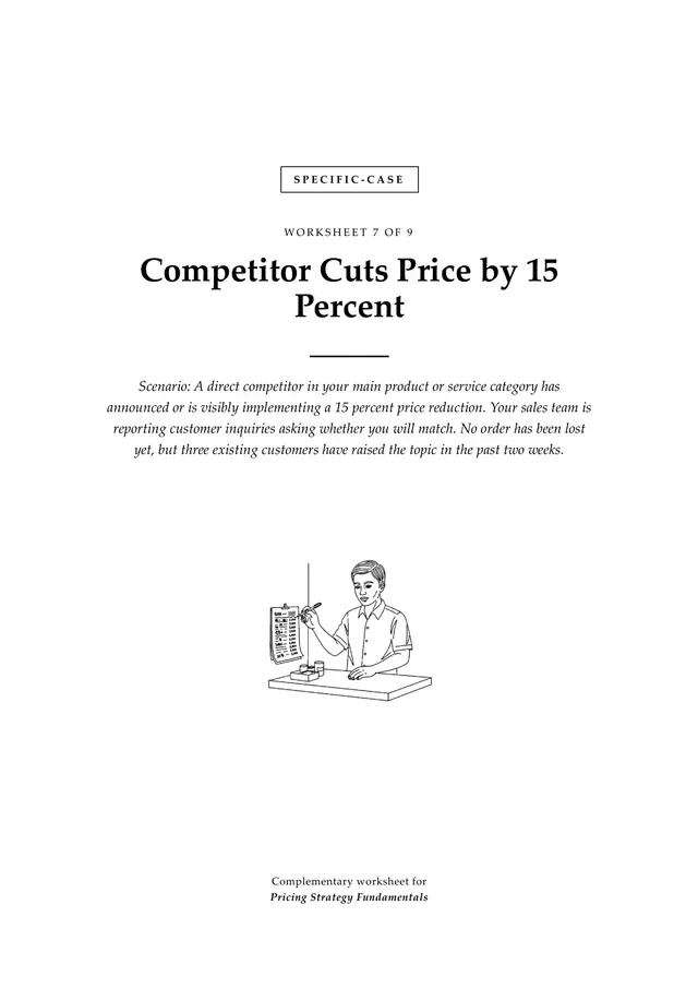 Cover, Competitor Cuts Price by 15 Percent