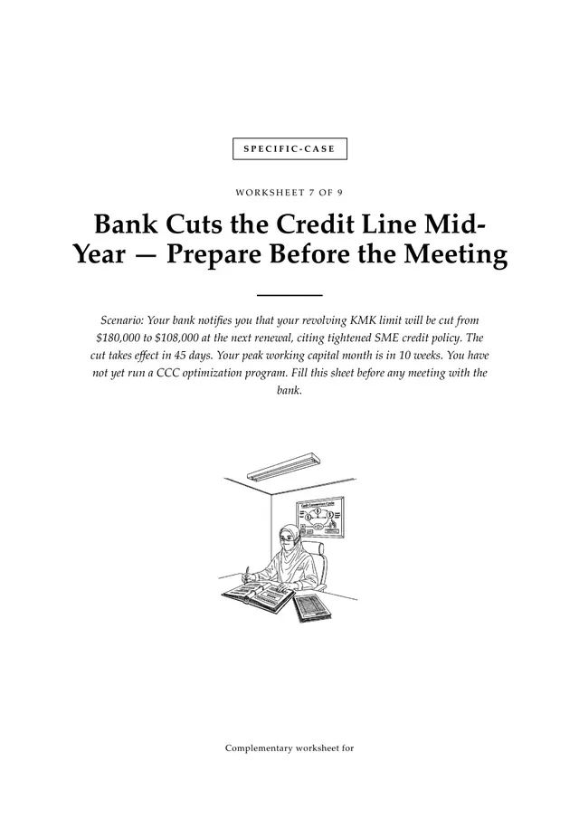 Cover, Bank Cuts the Credit Line Mid-Year — Prepare Before the Meeting