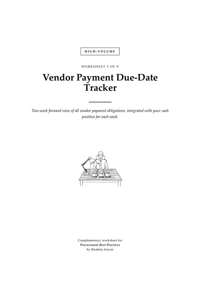 Cover, Vendor Payment Due-Date Tracker