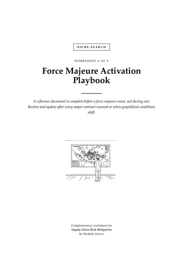 Cover, Force Majeure Activation Playbook