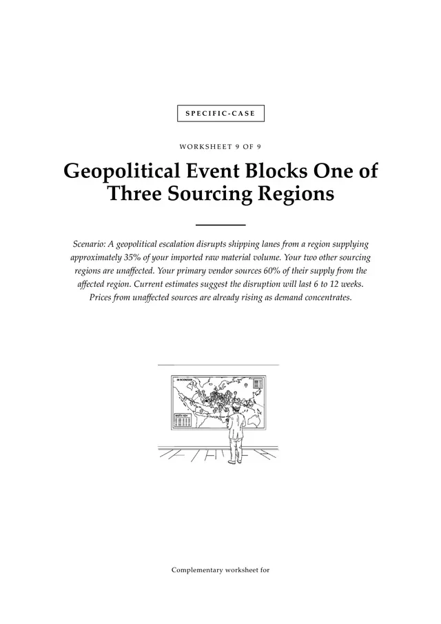 Cover, Geopolitical Event Blocks One of Three Sourcing Regions