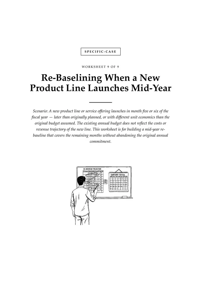 Cover, Re-Baselining When a New Product Line Launches Mid-Year