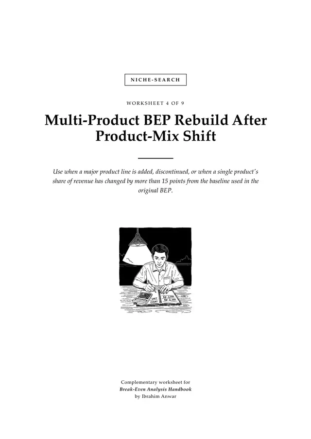 Cover, Multi-Product BEP Rebuild After Product-Mix Shift