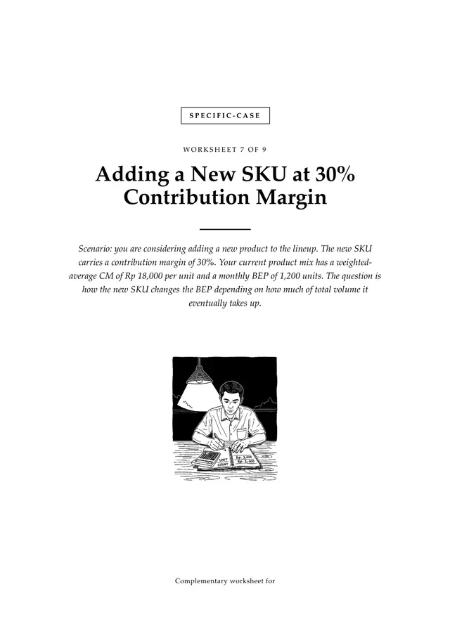 Cover, Adding a New SKU at 30% Contribution Margin