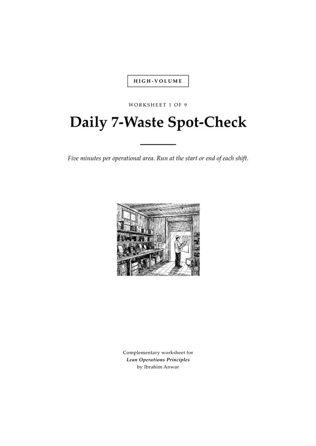 Cover, Daily 7-Waste Spot-Check