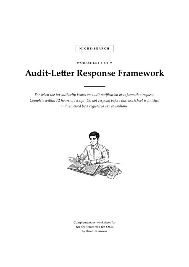 Cover, Audit-Letter Response Framework