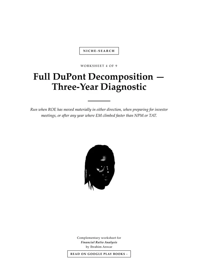 Cover, Full DuPont Decomposition — Three-Year Diagnostic