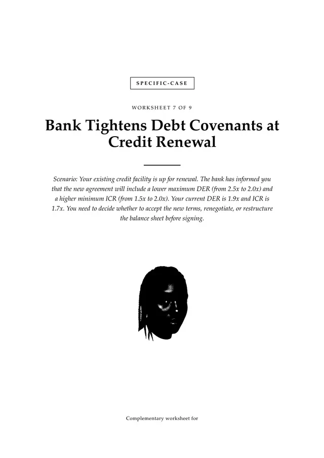 Cover, Bank Tightens Debt Covenants at Credit Renewal